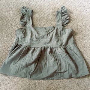 Ruffled tank top